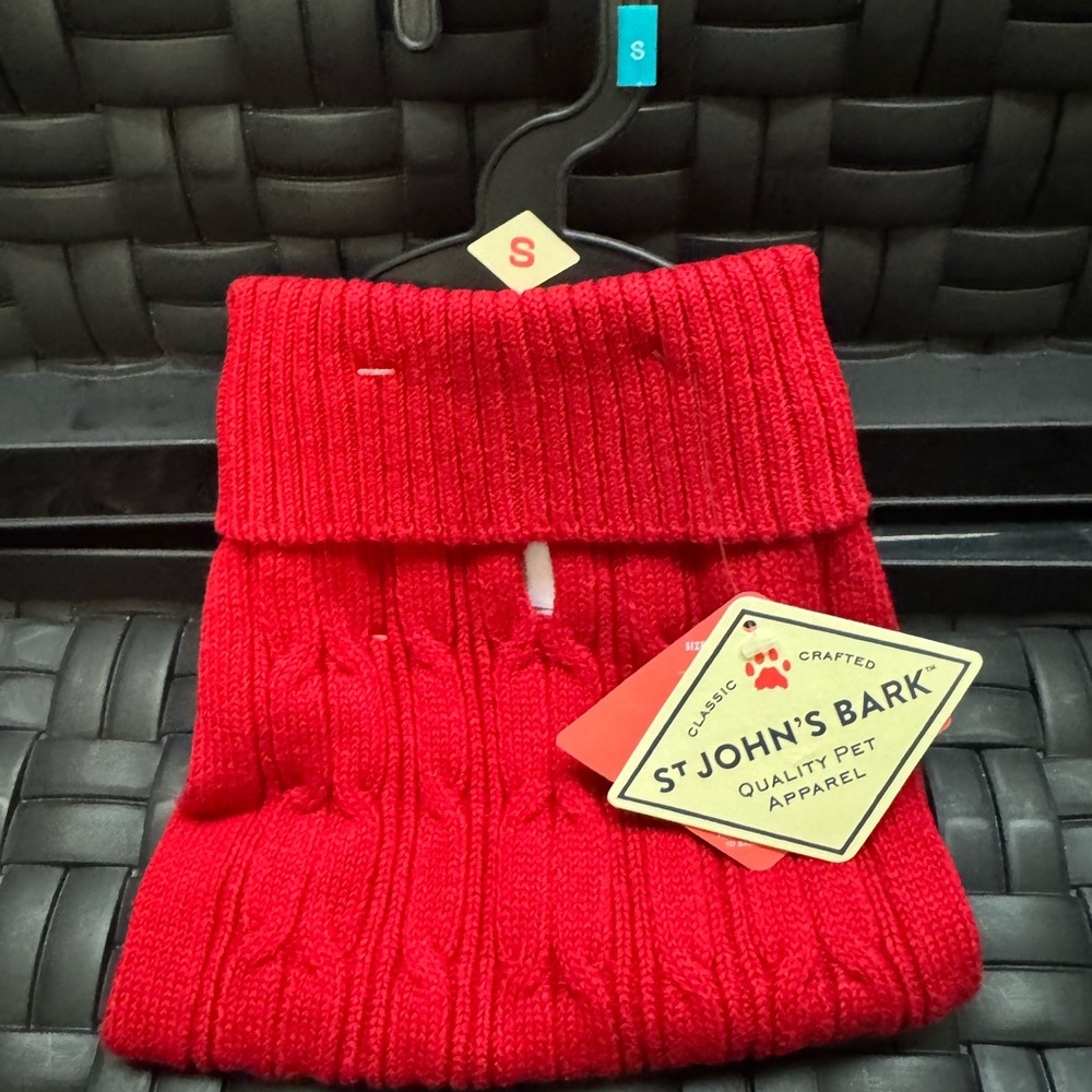 St. John's Bay Classic Red Pet Sweater